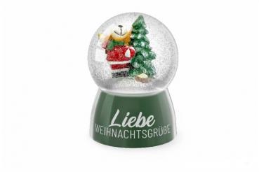 Schneekugel "Elch - Liebe Weihnachtsgrüße", Schneekugel